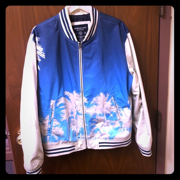 palm tree bomber jacket